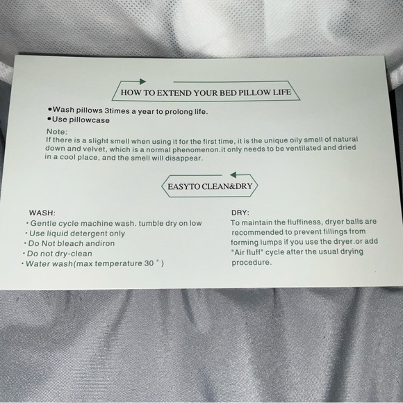 MZOIMZO BED PILLOWS 2 COOLING PILLOWS, SIDE,STOMACH,AND BACK SLEEPERS BRAND NEW - Picture 13 of 16